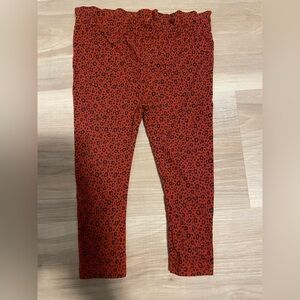 Cat & Jack Red Leopard Print Kids Leggings
